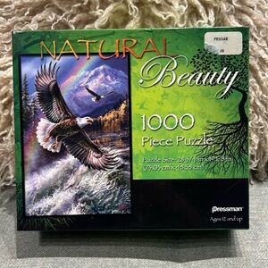 ⚫️2/$12⚫️ Eagle Jigsaw Puzzle Natural Beauty 1000 Piece Pressman